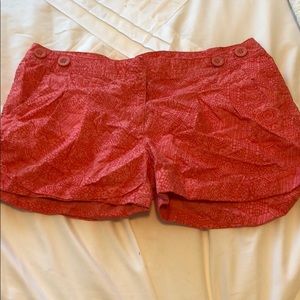 Coral boutique shorts